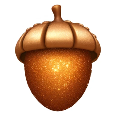 sparkling copper Acorn sticker