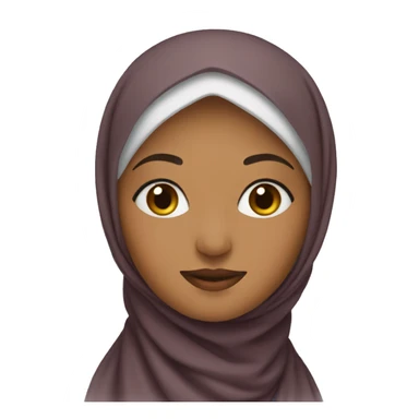 Muslim woman in headscarf sticker