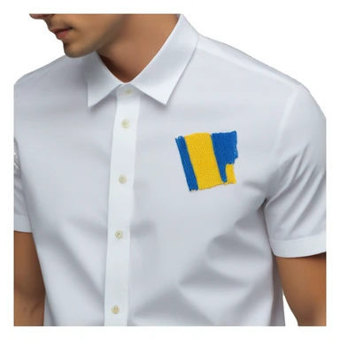 ukraine embroidered shirt sticker