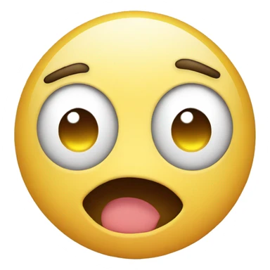 Laughing emoji with a sad eye sticker