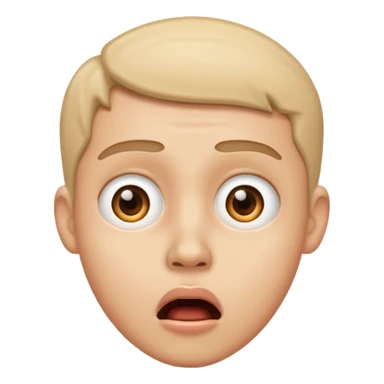 Shocked face sticker