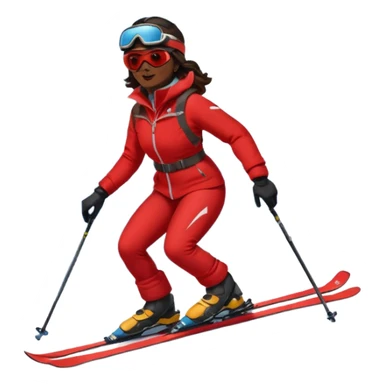 Woman Skiing, Background Matterhorn Matterhorn sticker