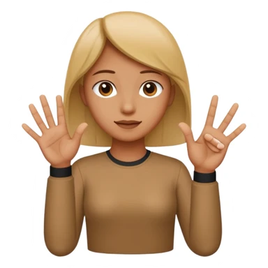 SIGN LANGUAGE LETTER A IN HANDSIGN sticker