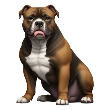 Black american bully with blunt sticker