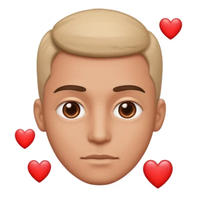 Ninja ojos de corazónes hombre sticker