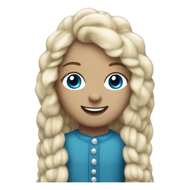 Sealpoint rag doll with dark face and blue eyes smiling sticker