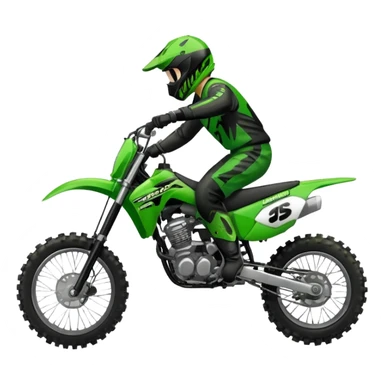 A Kawasaki dirtbike 2stoke sticker