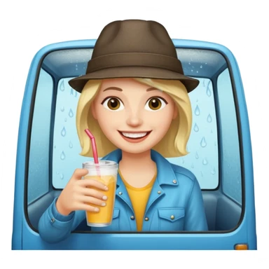 circus Rockstar drinking colddrink van  sticker