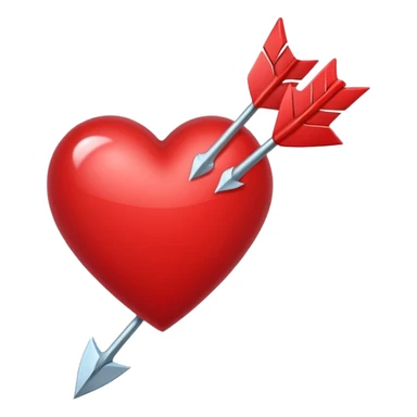 Heart with arrow sticker