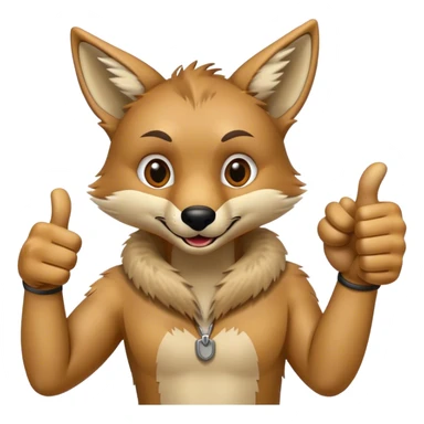 Thumbs Up Coyote  sticker