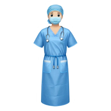 disposable gown sticker