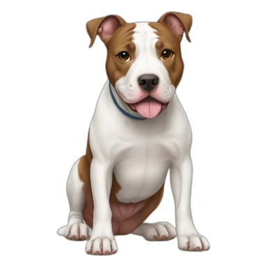 Dog-american-pit-bull-terrier-full-body sticker