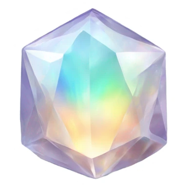 opal Crystal gemstone tote bag sticker