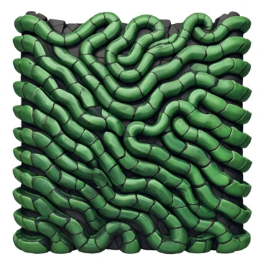 A serpentine entity with segmented exoskeleton resembling charred obsidian, featuring hundreds of small mouths along its length that whisper in unison while secreting an acid that dissolves both matter and sound.

 sticker