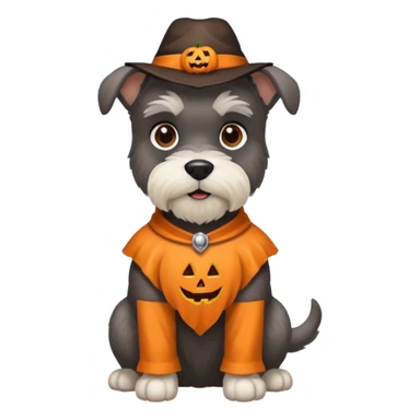 Halloween schnauzer  sticker