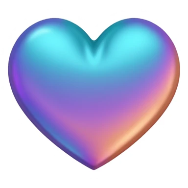 I need a teal, orange , purple, and rose gold Heart emoji  sticker