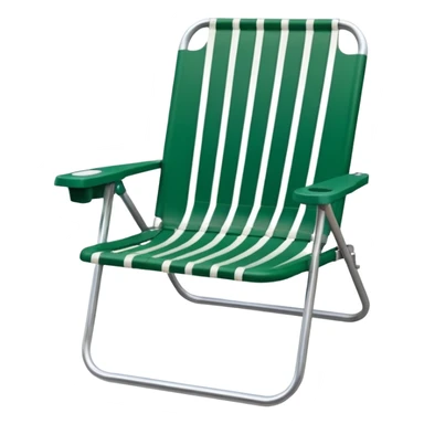 forest green and white lawn chairf sticker