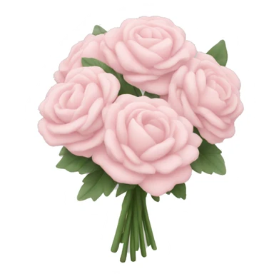 Pale pink bouquet sticker