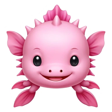 pink cute axolotl sanrio sticker