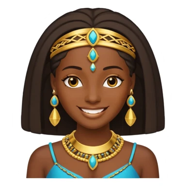 crie um memoji da personagem cléo de nile de monster high sticker