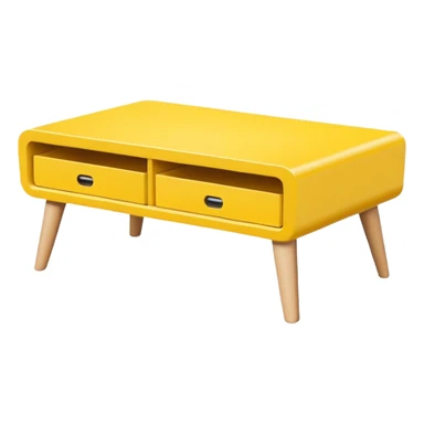 yellow coffe table
 sticker