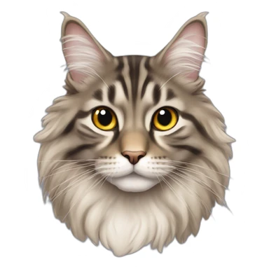 taby main coon sticker