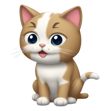 gato con un lazo sticker