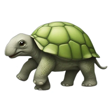 Tortue sur éléphant sticker