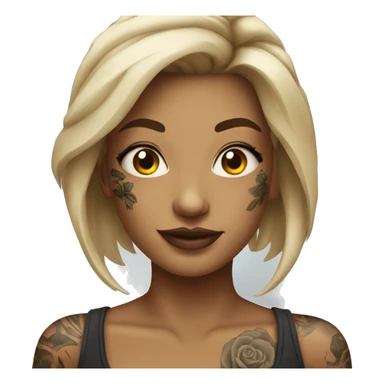 tattooed woman very attractive sticker