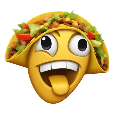 Donald trump as a taco sticker