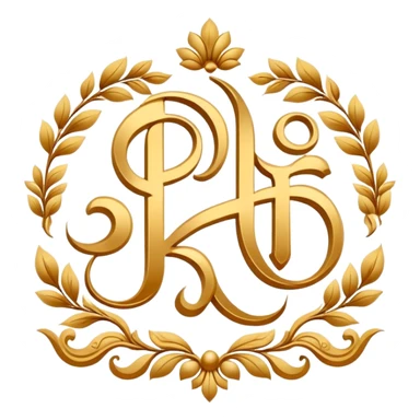 elegant Hindi calligraphy of the word Husn with decorative elements sticker