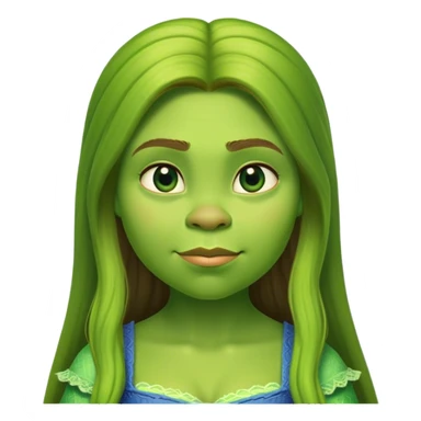 shrek as a girl sticker