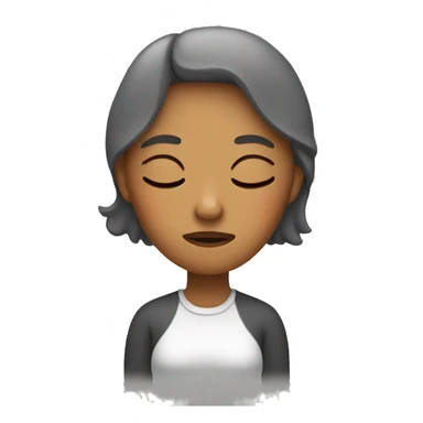 Sleepy woman sticker