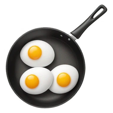 pan with 2 eggs sticker
