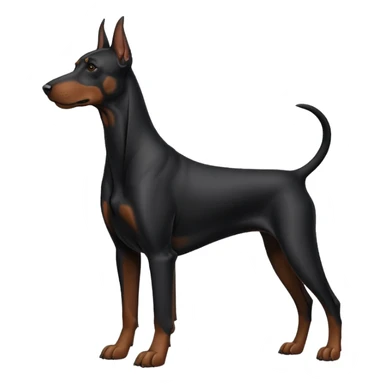 black doberman Y3 sticker