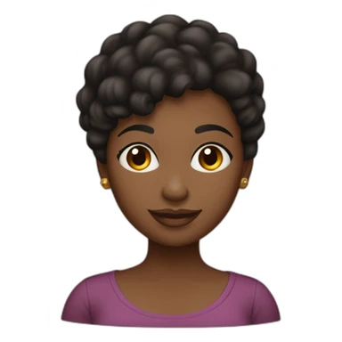 One black pregnant lady short blackish brownish 4c hair mid 20’s sticker