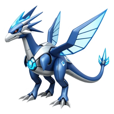 Futuristic Helioptile-Kyurem-Dialga-Latios-Miraidon-Pokémon, full body sticker