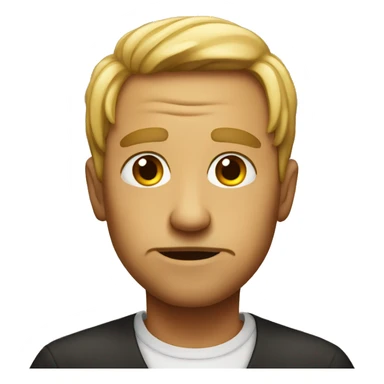 emoji with a judgmental look sticker