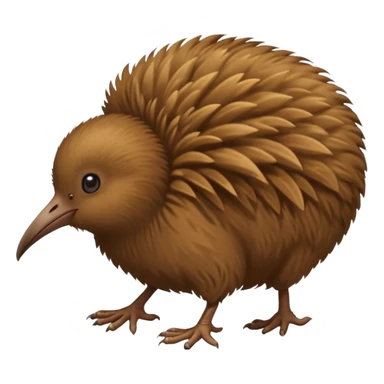 a kiwi bird running sticker