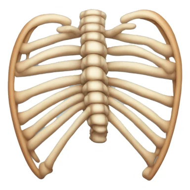 heard shaped rib cage emoji sticker