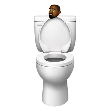 kanye west skibidi toilet sticker