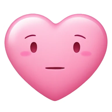babypink heart with speech bubble sticker