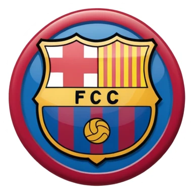 Barcelona fc значок команды sticker