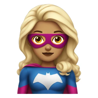 superhero female sticker