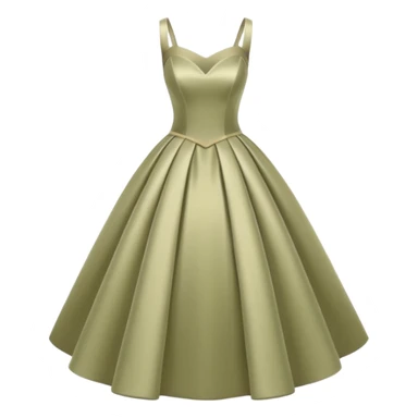 Khaki short satin wedding dress sticker
