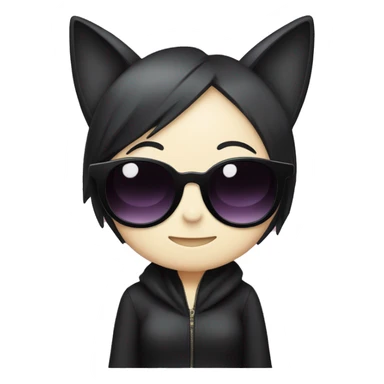 kuromi with sunglasses sticker