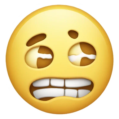 squished emoji face sticker