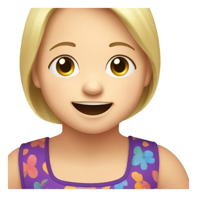 Down syndrome kid sticker