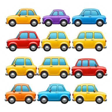 need emojis of cars from cartoons or movies and real life cars  sticker