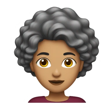 mujer cabello vinotinto corriendo sticker